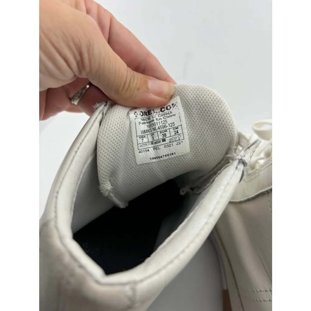 Women's Sorel Out N About wedge Sneakers White Size 7